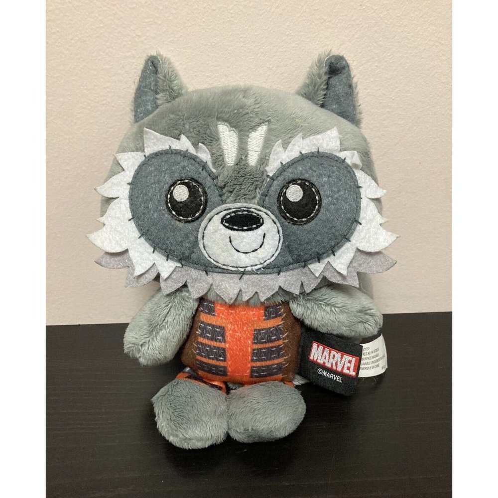 Marvel Guardians Of The Galaxy Rocket Raccoon Plush Makes Sounds Stuffed Animal